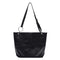 Women Leather Shoulder Crossbody Bag Large Capacity Travel Handbag (Black)