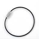 Lot 5pcs Stainless Steel Keychain Cable Wire Key Chain Rings Twist Screw Locking