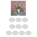 10-pack Round Clear Plant Pot Saucer Drip Water Trays Plate 15cm Recyclable