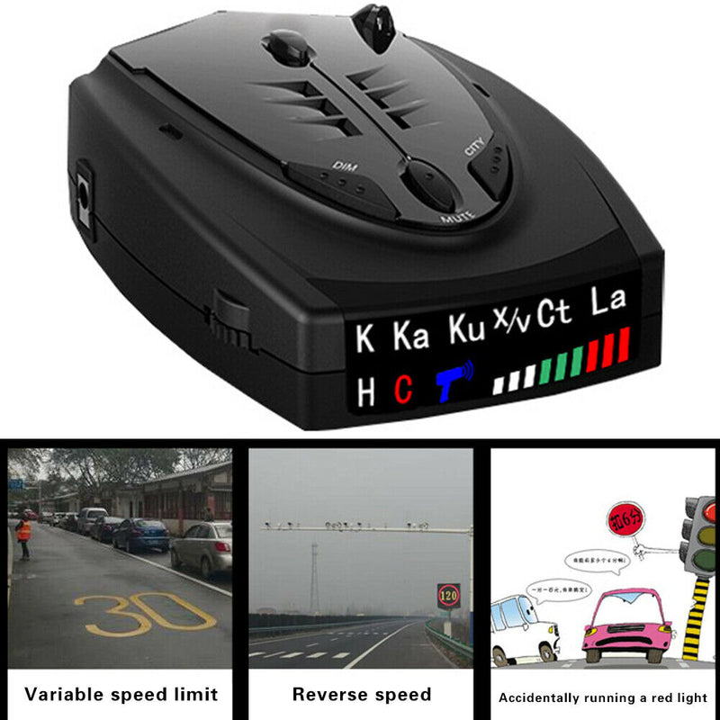 STR-525 Radar Detector English Russian Thai Voice Vehicle Speed Alert X K