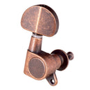 6 Pcs Red Copper Sealed Guitar String Tuning Pegs Keys - 3 Left 3 Right - Guitar