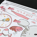 Cute Rabbit Cat Removable Vinyl Kindergarten Nursery Kids Baby Child Room H M2U8