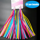 2x Bicycle Handlebar Tassel Streamers Kid Scooter Bike Ribbon (Yellow Pink) A