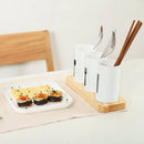 Cutlery Drainer Storage Racks Holders Organizer Kitchen Housekeeper Chopsti Q3T8