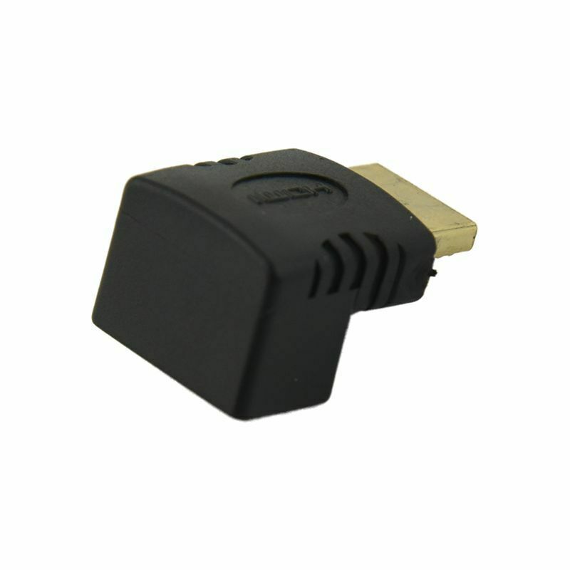 Fasdga HDMI adapter 90 degree right angle L - type (bottom)black A9H3