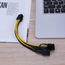 6Pin Port to Dual 8(6+2)Pin Port Splitter Power Cable for Graphic Cards