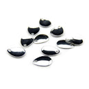 10pcs Fishing Flattie Attractor Spinner Blades Smooth Nickel Spoons Plaice MO
