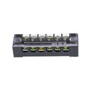 3Pcs TB-1506 6 Positions Dual Rows Covered Screw Terminal Block 600V 15A Z