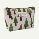 Printed Cosmetic Bag Canvas Purse Zip Makeup Wash Storage Pouch (Style 3) A