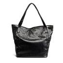 Big Bag For Women Summer Shopper Bag Tote Rivet Large Capacity Soft Leather