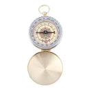 Brass Pocket Watch Style Outdoor Camping Hiking Compass Navigation Keychain LJ