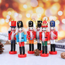 1pc Christmas Decoration 12cm Wood Made Nutcracker Puppet New Year Christm%fNMTO
