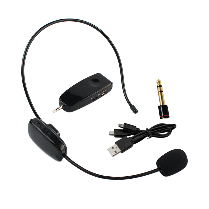 Wireless Microphone Headset, UHF Wireless Mic Headset and Detachable Handheld,