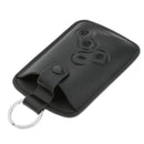 Car Artificial Leather Key Bag 4 Buttons Men's Car Key Case Bag for Koleos