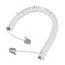 6.5FT Telephone Handset Phone Extension Cord Curly Coil Line Cable Wire ME