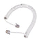 6.5FT Telephone Handset Phone Extension Cord Curly Coil Line Cable Wire ME