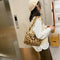 Animal Pattern Shoulder Underarm Bag Women Plush Top-handle Handbag (4)