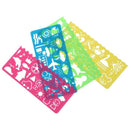 5X(4 Pcs Plastic Templates Drawing Ruler for Students Children N4N7)