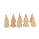 10x Wood Necklace Jewelry Rings Keyrings Bracelet Display Stand Holder Rack