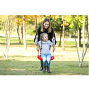 Outdoor Swing Set Seat With Rope Red
