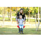 Outdoor Swing Set Seat With Rope Red