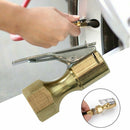 Air Chuck Car Tire Inflator Straight Lock On Vehicle Pure Copper With Clip