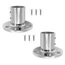 2pcs 316 Stainless Steel Yacht Boat Rail Fitting 1inch 90 Degree Round Stanchion