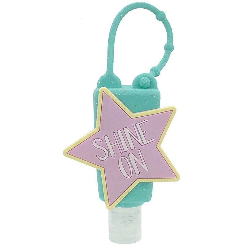 Cute Star Mermaid Silicone Case liquid Lotion Shower Holder With Empty Bot Pg