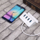 Vktech Type C 4-Port Portable Hub with 2-Foot USB 3.0 Cable (Glossy White) A