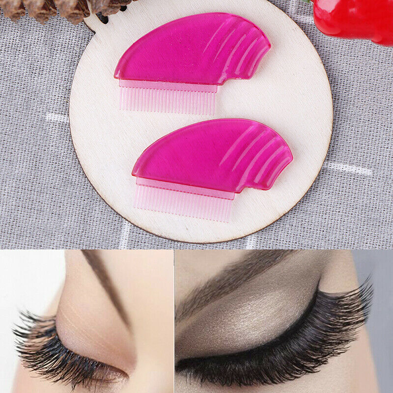 Women Eyelash Comb Lash Separator Lift Curl Plastic Brush Beauty Eyelash Too Gw