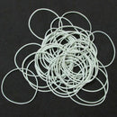 50 PCS Rubber Bands White Color Rubber Elastic Bands Office Home Rubber Band