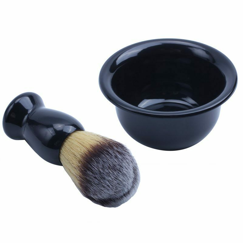 Men's Shaving Removal Hair Shaving Brush Holder + Badger Shaving Brush + Bo L2E8