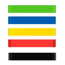 5Pcs Resistance Bands  Fitness Rubber Bands Set Sport Yoga Exercise ElasticS Gw