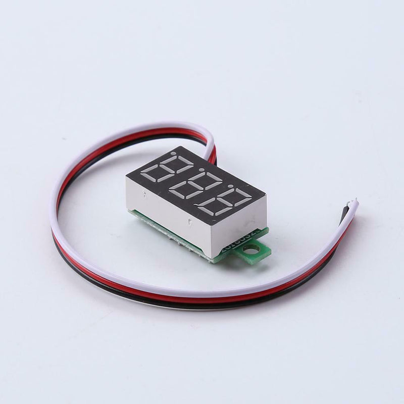 0.36inch LED Digital Voltmeter DC0-100V Three Line Volt Meter(Blue)