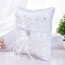 Wedding Ring Bearer Pillow French Eyelash Lace Decoration Cushion Ring Bear S4O4