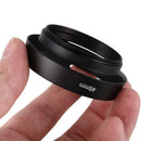Black 46mm Metal Lens Hood for 25mm F1.4 35mm F1.6 50mm F1.8 mirrorless E3F3