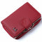 Qian Xi Lu women's wallets Cortex zipper and hasp purses (Red)12.5*8.5*4cm T7I5