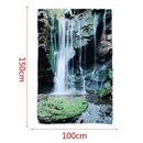 Rocky Waterfall Pond Runoff Scenic Nature Picture Wall Hanging Tapestry, Gr N1Y3