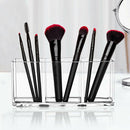 3 Holes Transparent Acrylic Makeup Brush Tool Storage Box Case Holder Deluxe