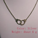 New Fashion Design Handcuffs Choker Pendant Necklace Chain Women Lovers  3C