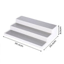 3 Tier Shelf Jar Rack Holder Cupboard Organiser Layered Storage Rack