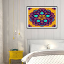 Frameless Painting By Numbers DIY Flower Hand Painted Canvas Oil Picture