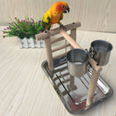 Pet Parrots Playstand Bird Playground Perch Gym Training Stand Bird Toys