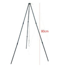 Portable Hanging Pot Outdoor Camping Picnic Cooking Tripod Fire Grill Hangi X6V3