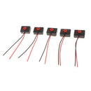 5PCS 12V-24V Car Horn Momentary Self Reset Push Button Switch with 2 Wire