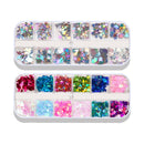Nail Paillette Iridescent Tinsel Make up Face Eyes Body Decals Art Design