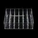 Clear 24 Makeup Lipstick Cosmetic Storage Display Stand Racks Holder OrganizeME