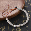 Unisex Tibetan Buddhist Braided Lucky Knot Bracelet Natural Beads Handmade Gifts