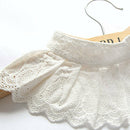 New White Women's Girls Lace Faux False Collar Lapel Choker Peter Pan Necklace
