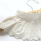 New White Women's Girls Lace Faux False Collar Lapel Choker Peter Pan Necklace